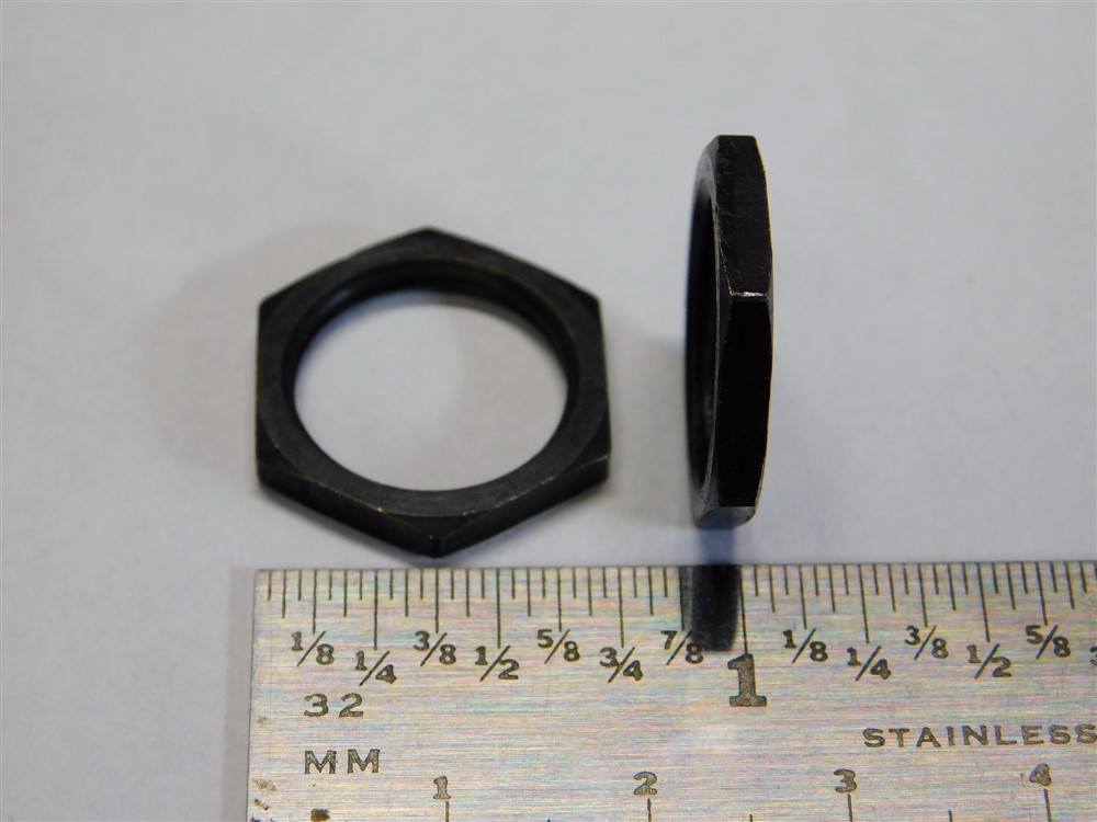 10 Brass Black Oxide Finish Hex Panel Nuts 5/824 x .10"Thick Probably