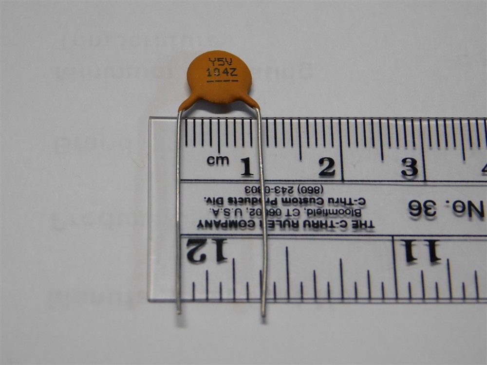 10 Xicon 140100V9104ZRC .1uF 100V +8020 Y5V 85°C Ceramic Disc