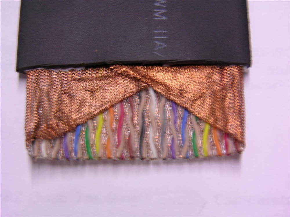 6Ft of 40 Shielded Twisted Pair Ribbon Cable 3M 1785/40 , 2/Ft over